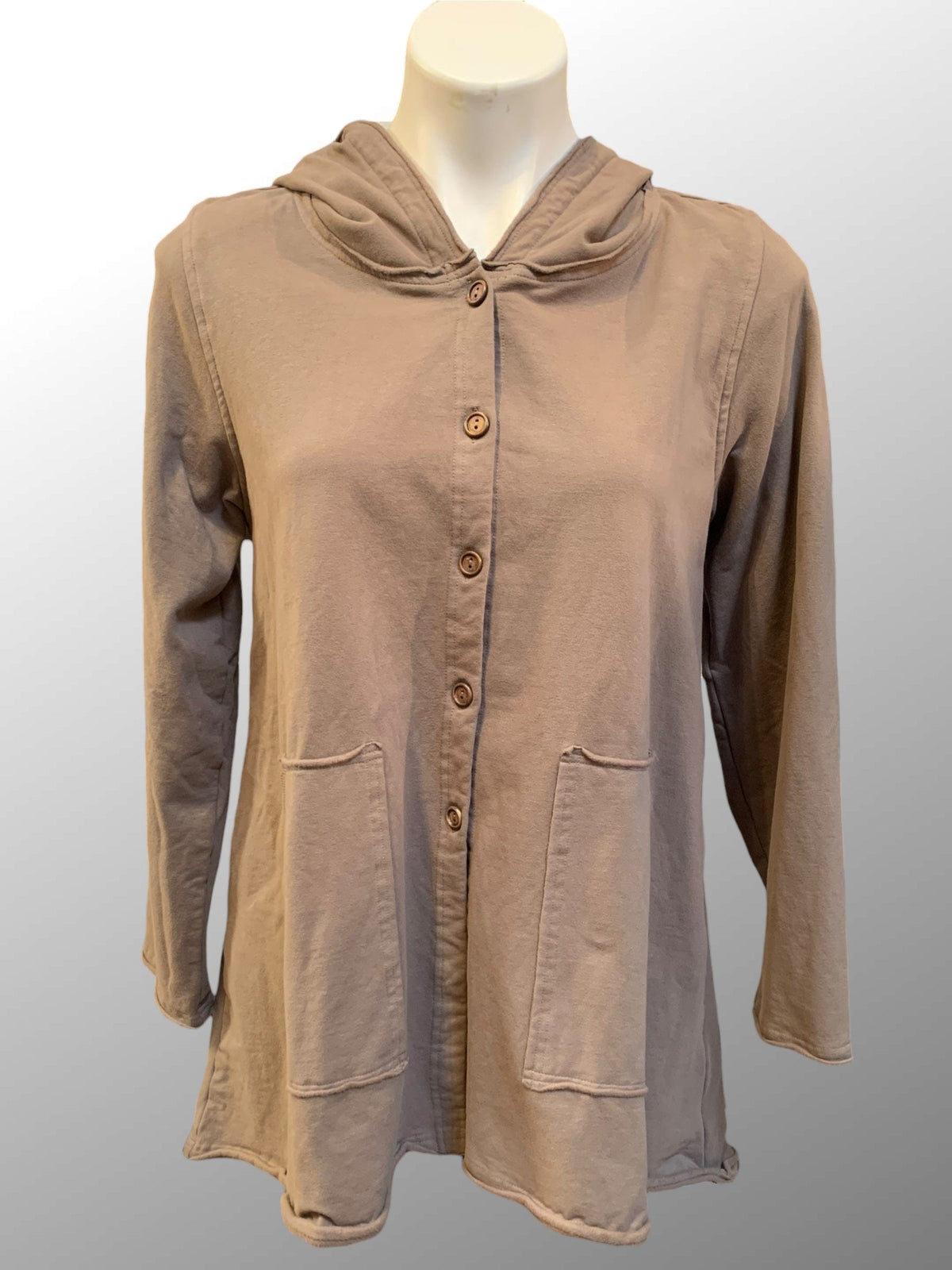 Kleen Women&#39;s Jacket Land Brown / XS Cotton Fleece Hooded Jacket