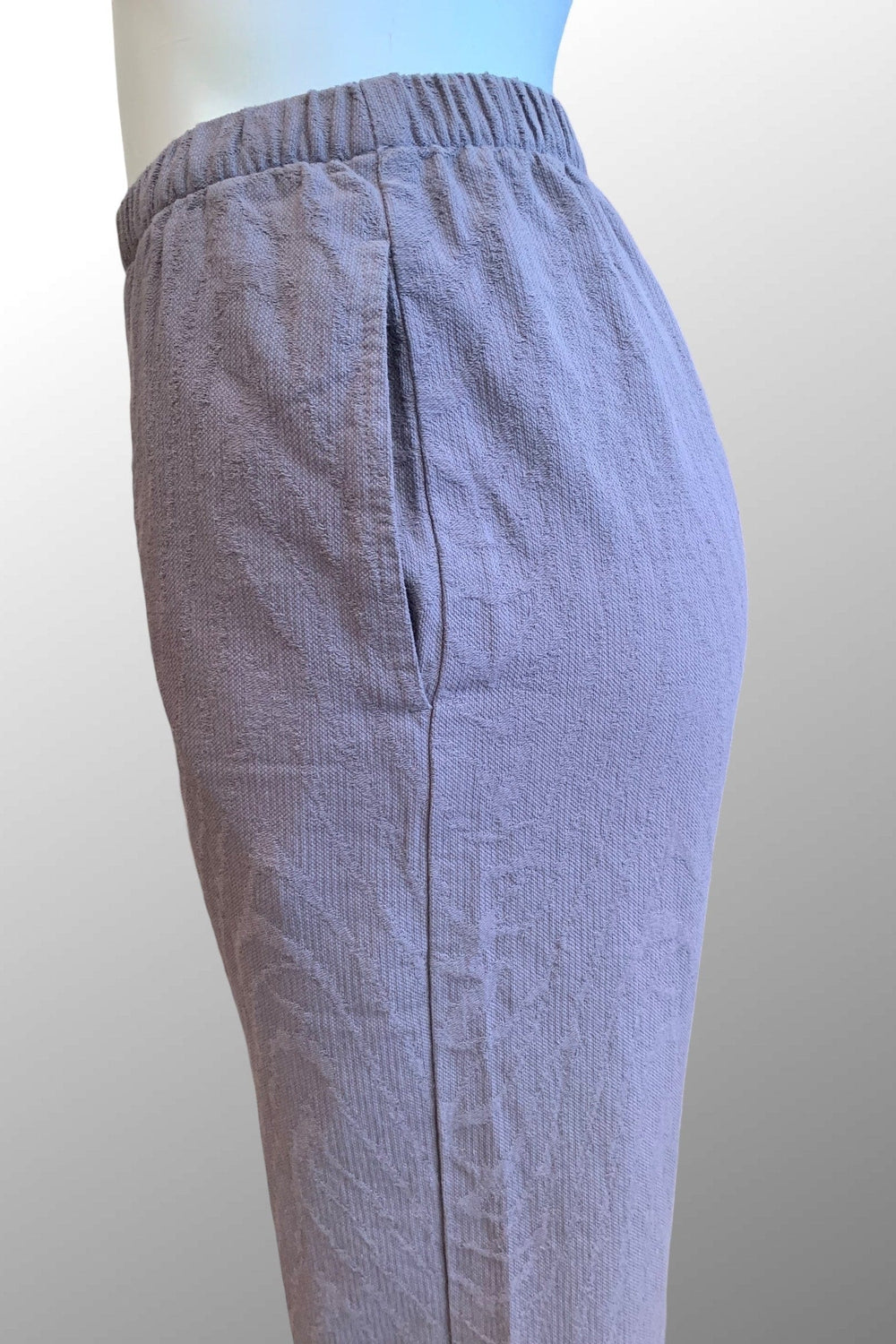 Kleen Women's Long Sleeve Top Textured Linen-Blend Pants