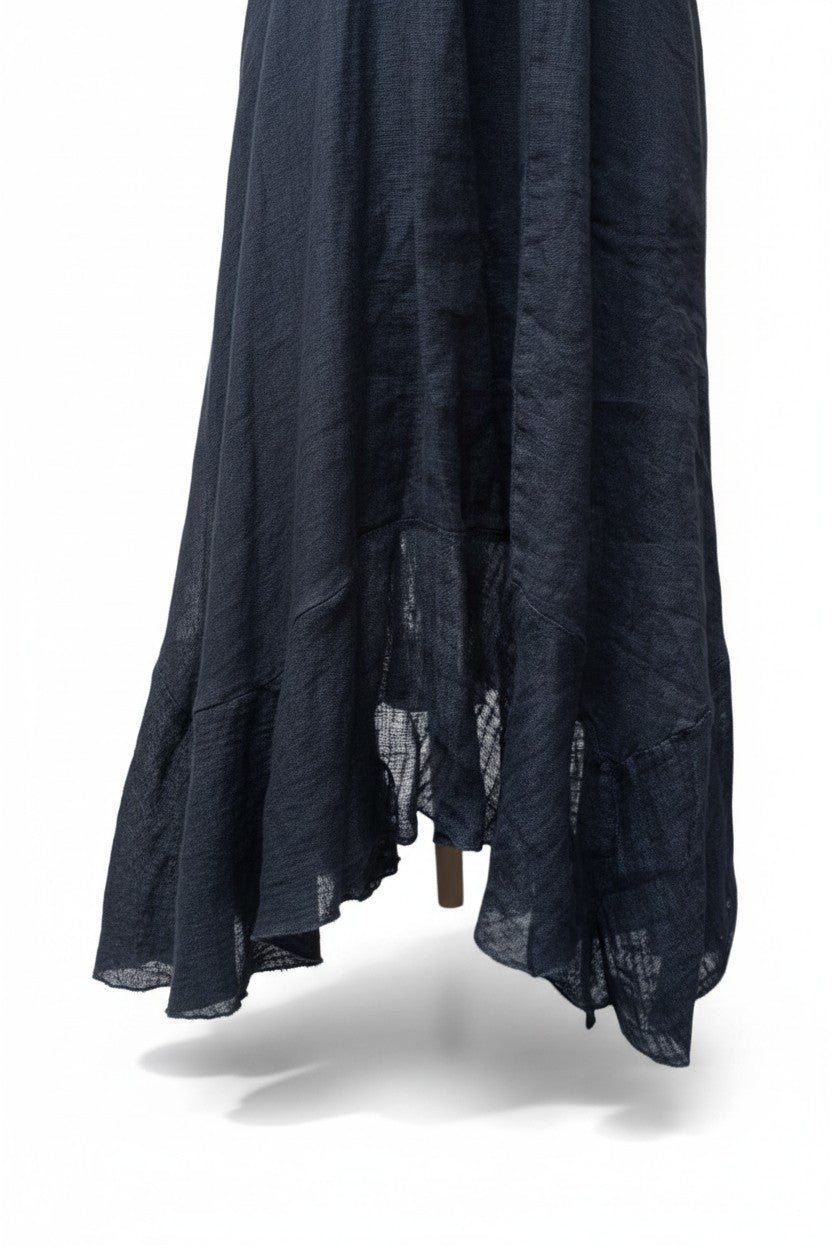 Magic with Lace, Inizio Italian Linen Dress - Lyric with 3/4 sleeve