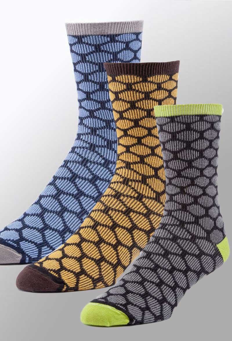 Maggie&#39;s Men&#39;s Socks Dress Socks with Purpose - Bee Keeper