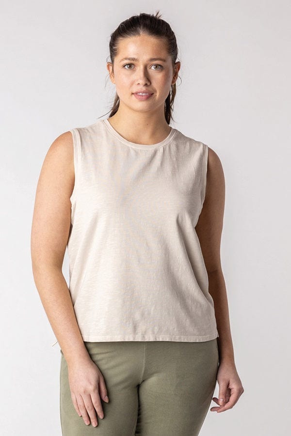 Maggie's unisex T-shirt Pearl / S Organic Cotton Sleeveless Tee