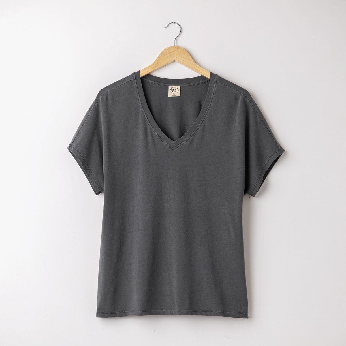 Maggie&#39;s Women&#39;s Short Sleeve Top Pepper / S Women&#39;s Organic Cotton Slouch V-Neck