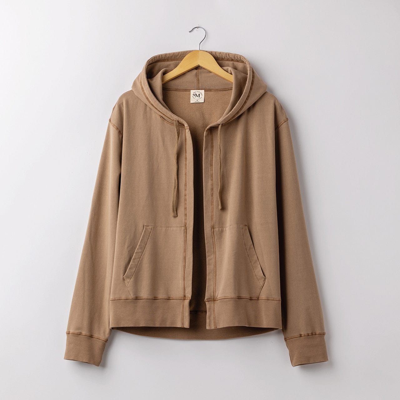 Maggie's women's sweater Organic Cotton Hooded Cardigan