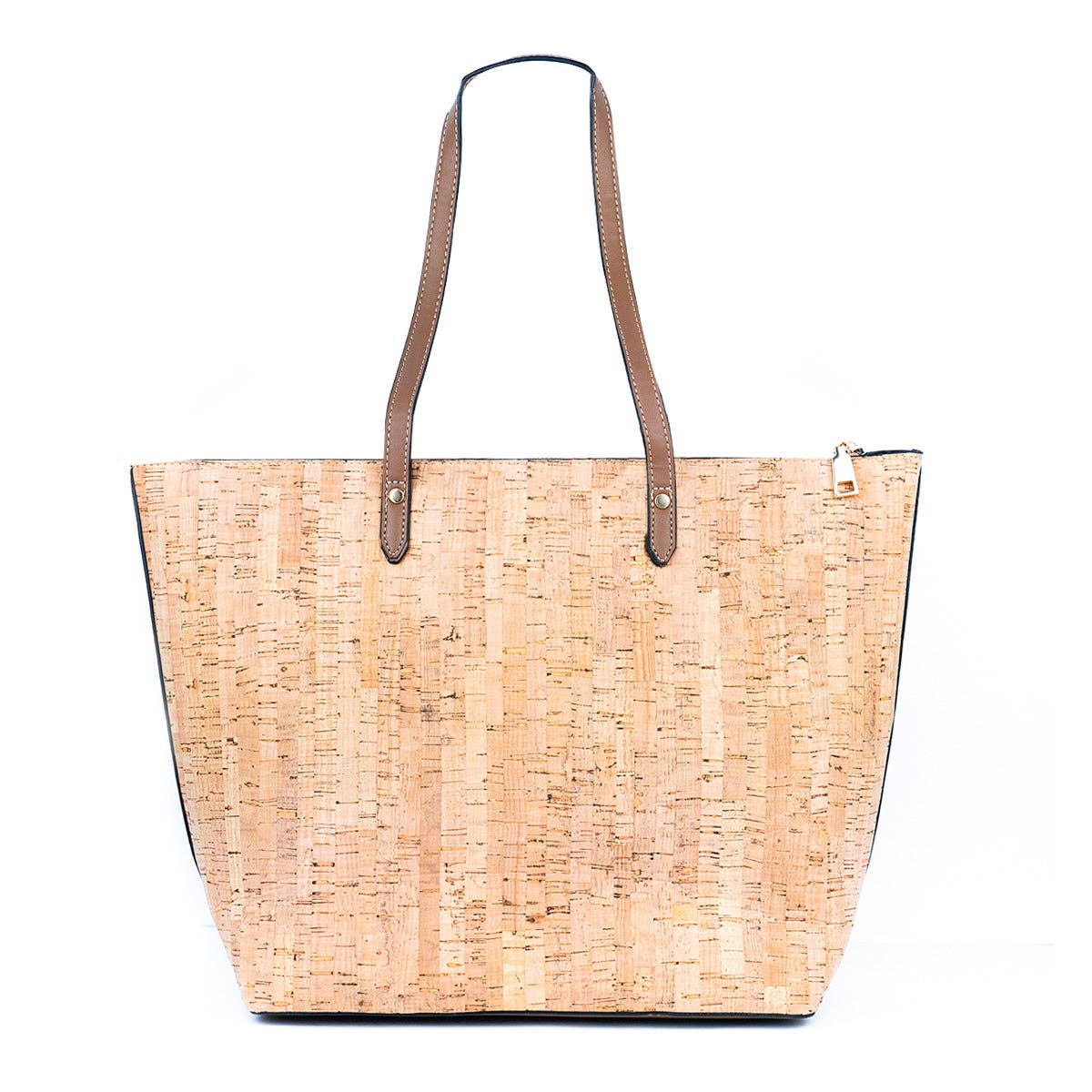 Meninas Bonitas Cork Chic Natural and Printed Cork Ladies&#39; Tote Bag with PU Handle BAG-2331: A