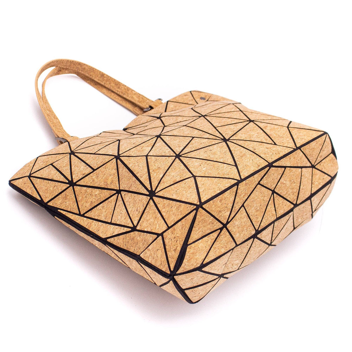 Meninas Bonitas Cork Cross-road, Geometric Cork Handbag for Women BAG-2207