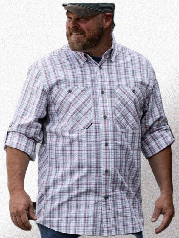 Men's Highridge Seersucker Plaid Shirt