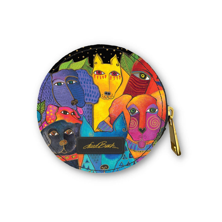 Monarque Burch Dogs and Doggies - Round Zipper Case