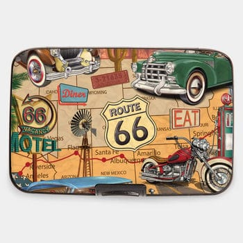 Monarque Route 66 Armored Wallet RFID protection hard shell