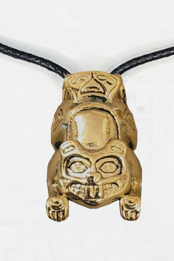 My Totem Tribe Jewelry Beaver Spirit Animals Necklace - Water