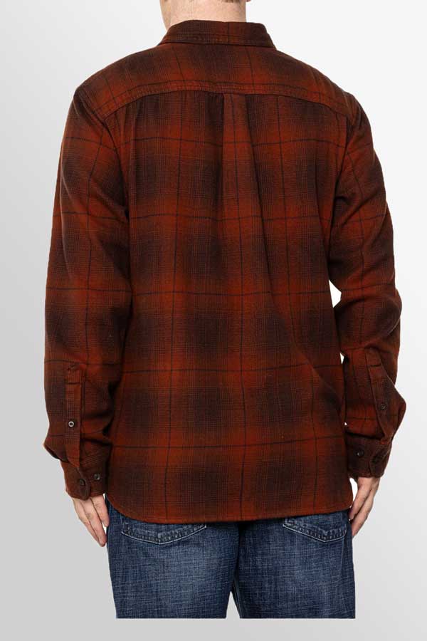 Natural Clothing Company Men&#39;s Long Sleeve Shirt Men&#39;s Heavy Flannel Shirt