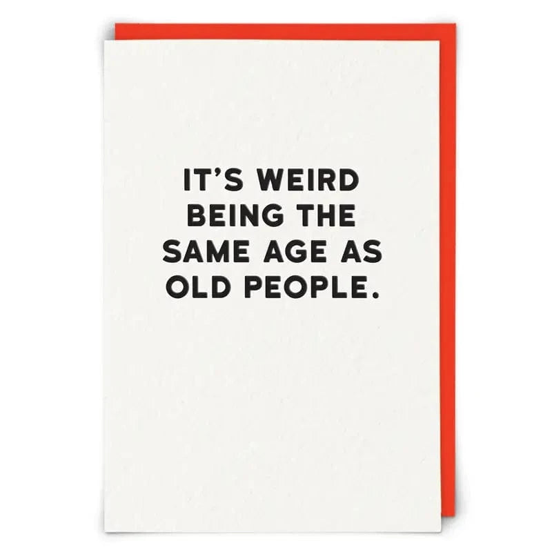 Old People Greeting Card