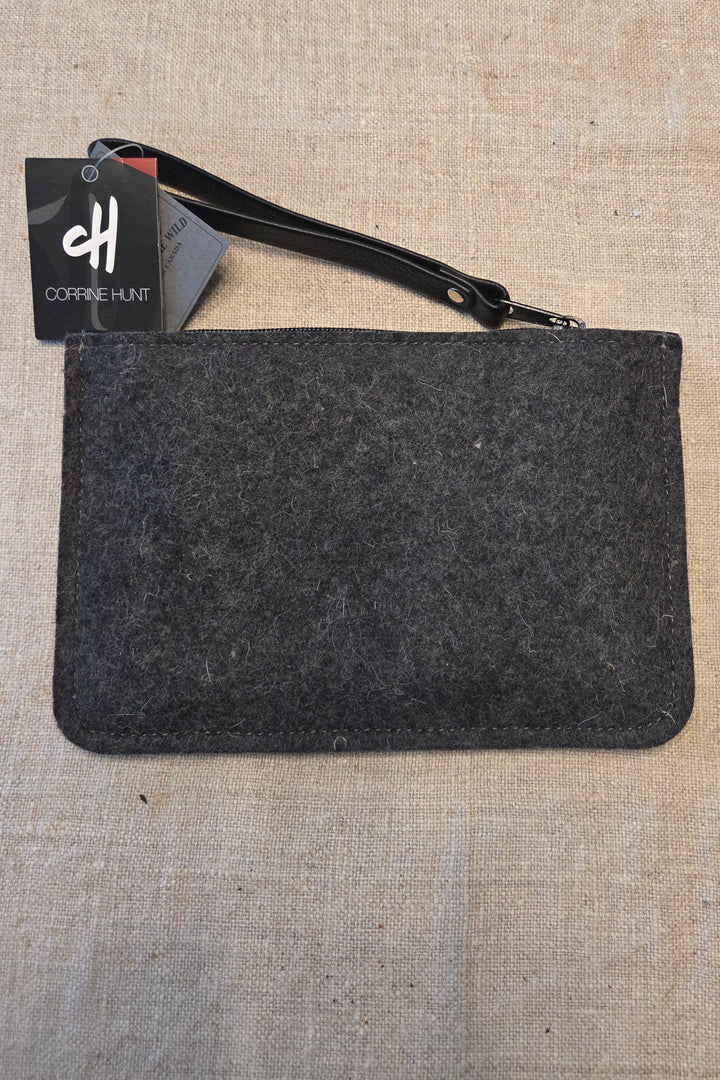 Orca Felt Wool Bag Wristlet (small) by Corrine Hunt - Natural Clothing Company