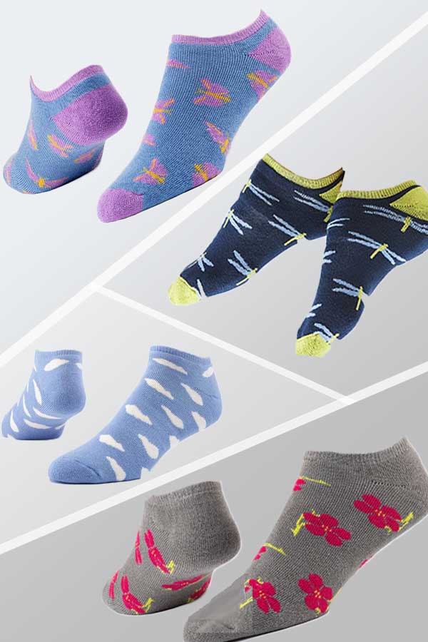 Footie Socks - printed - Natural Clothing Company