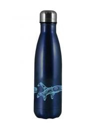 Panabo home accessory Navy - Orca Water Bottle - Orca Whale by Kelly Robinson