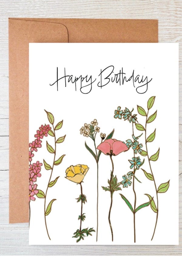 Raven’s Edge Studio Wildflower Seed Card Gift - Birthday