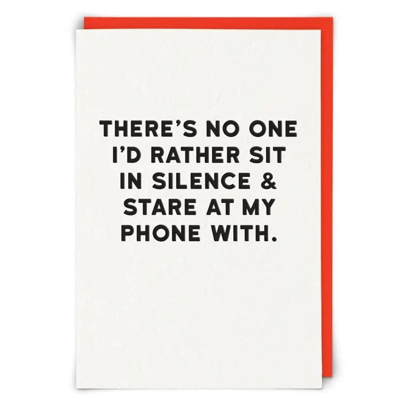 Silence Greeting Card