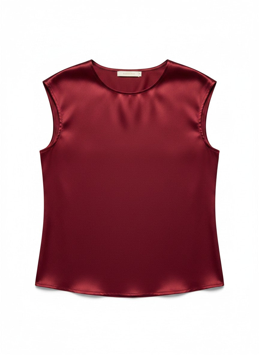 Silk Short Sleeve Blouse