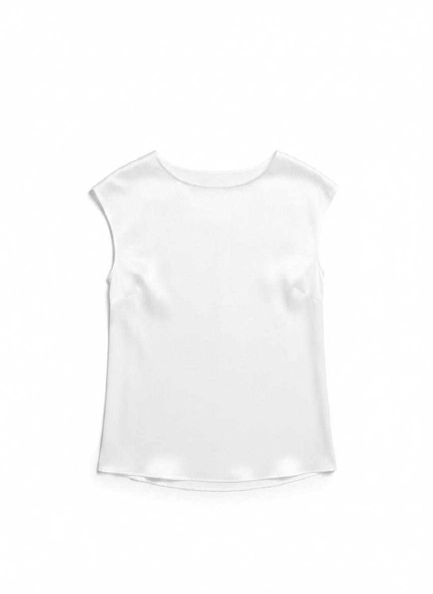 Silk Short Sleeve Blouse