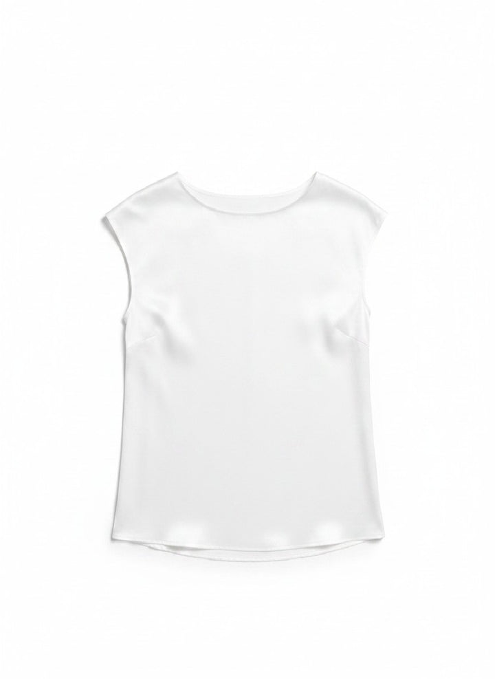 Silk Short Sleeve Blouse