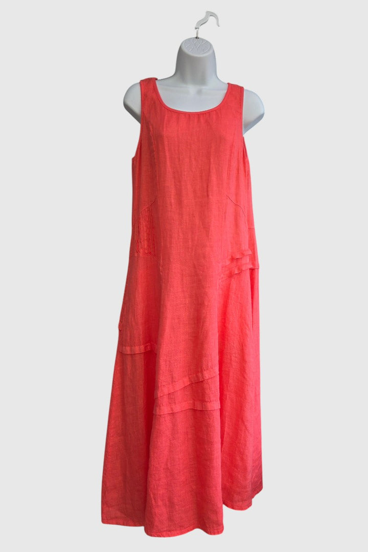 Italian Linen Sleeveless Dress by Inizio - Natural Clothing Company