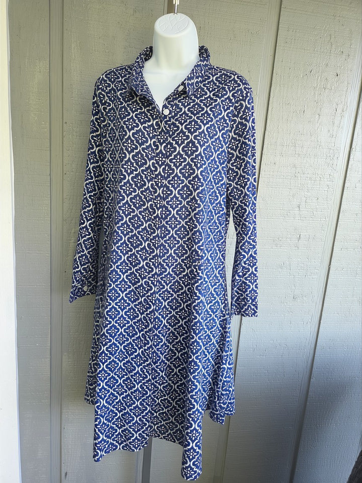 Light Cotton Summer Dress - printed
