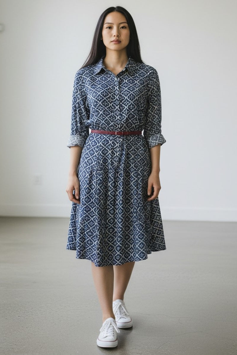 Light Cotton Summer Dress - printed