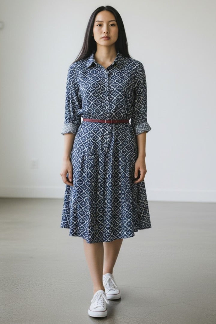 Light Cotton Summer Dress - printed