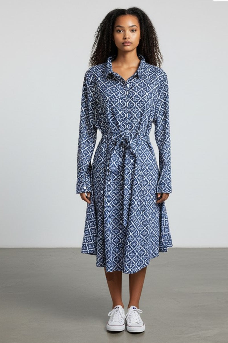 Light Cotton Summer Dress - printed