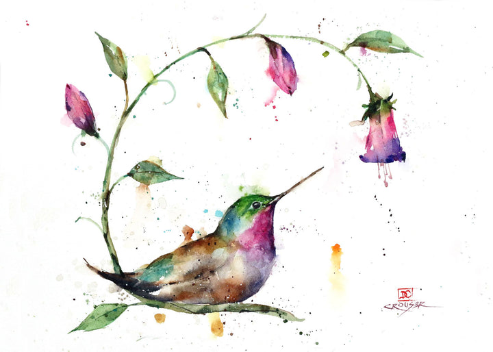 Artful Greeting Cards - Hummingbirds - Natural Clothing Company