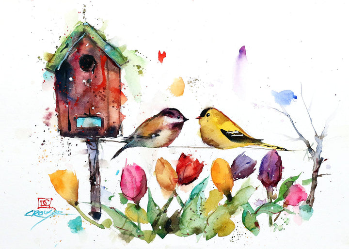 Artful Greeting Cards - Flying Friends - Natural Clothing Company