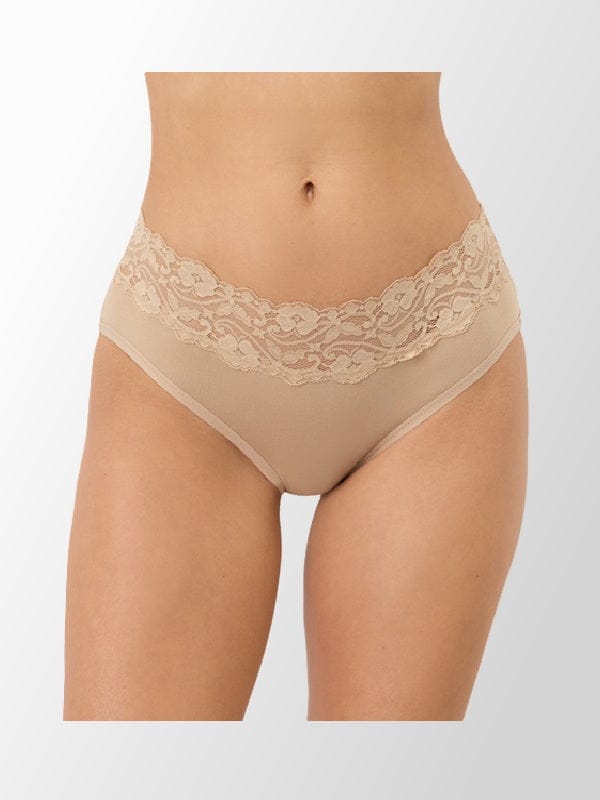 Women's Organic Brief - Lace Waist - Natural Clothing Company