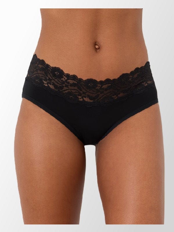 Women's Organic Brief - Lace Waist - Natural Clothing Company