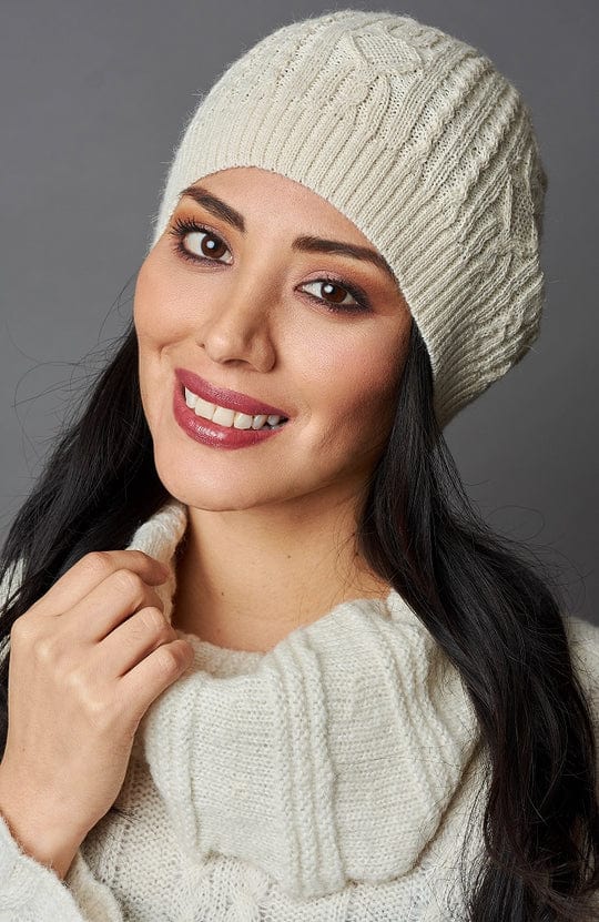 Wuaman Hat women Pearl / one size Superfine Alpaca Beanie - Vanessa