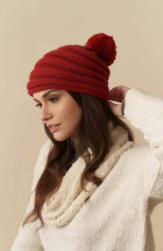 Wuaman Hat women Red Seashell Alpaca Hat
