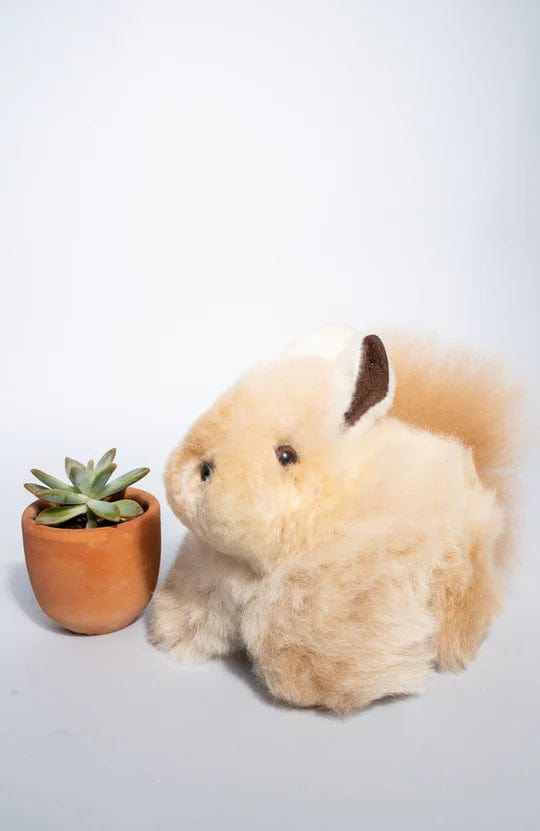 Wuaman Toy Brown Bunny Alpaca Stuffed Animal - Bunny