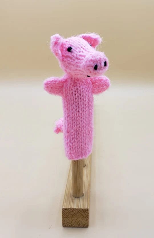 Wuaman Toy Pig Handmade Finger Puppet Pals