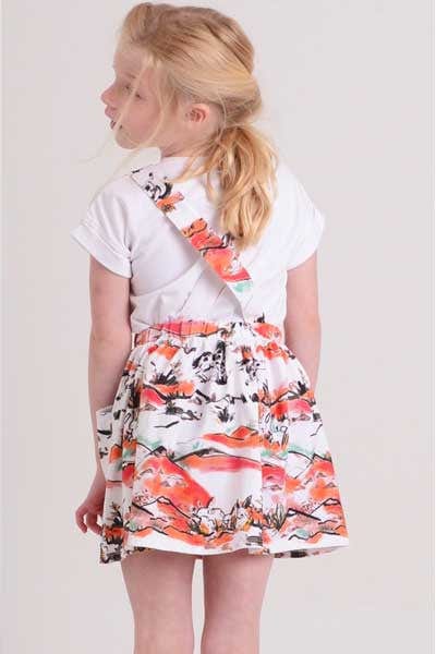 Organic Cotton Pinafore Abigail Mountain Top - 3 mo. to 24 mo. - Natural Clothing Company