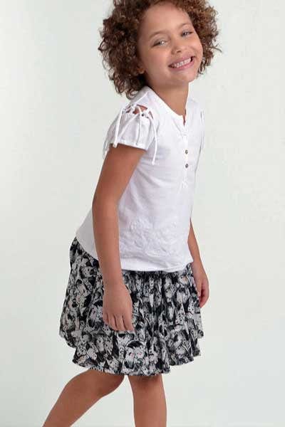 Organic Cotton Skirt Ava - kids 3 to 6 y.o. - Natural Clothing Company