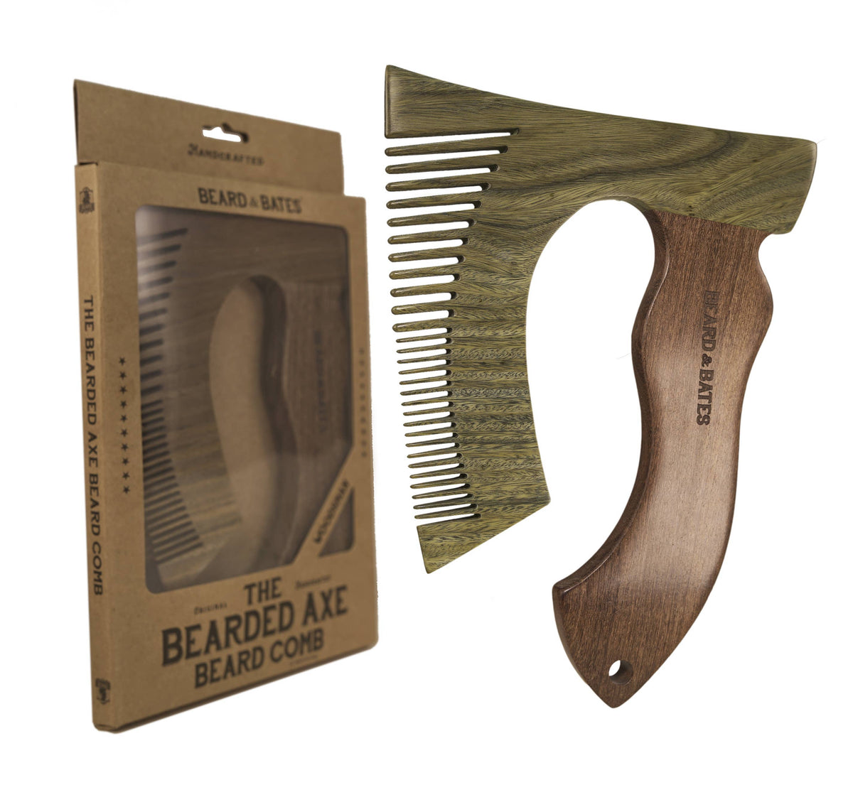 Beard &amp; Bates Hair care Beard Grooming Comb - Woodsman Axe