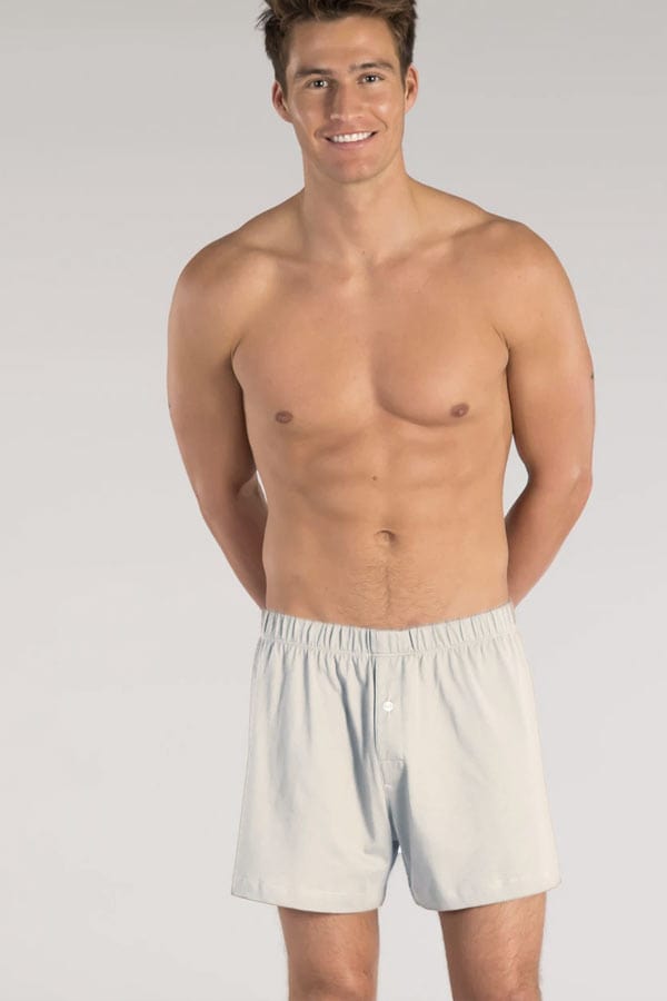 Bgreen Men&#39;s Underwear S Men&#39;s Organic Cotton Boxers with Covered Elastic