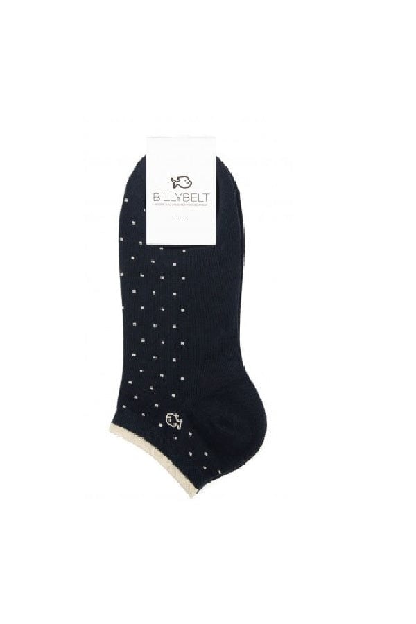 Billybelt Men&#39;s Socks Black &amp; Squares / one size Men&#39;s Cotton Footie Socks