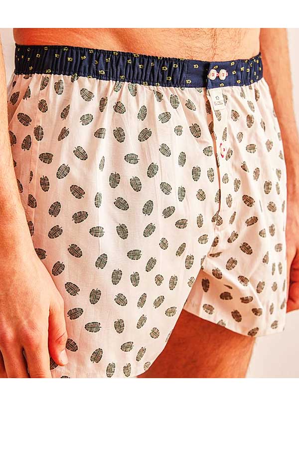 Men's Organic Cotton Boxers Ca28 - Pineapple (S, M, L, XL) - Natural  Clothing Company