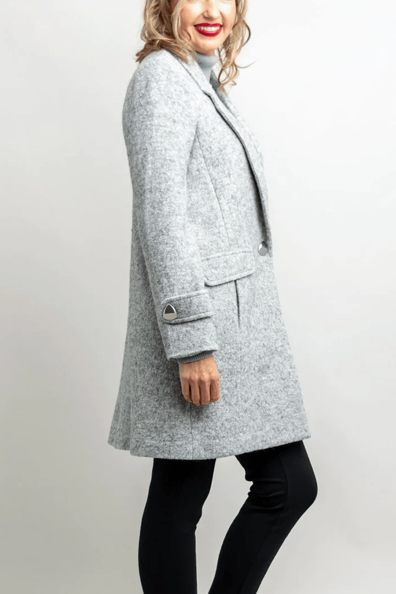 Blue Sky Women&#39;s Coat Boiled Wool Coat - Milan