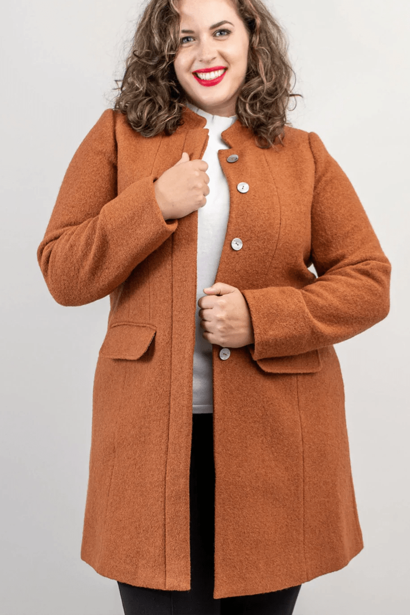  Womens Boiled Wool Jacket Women's Coat Casual Design