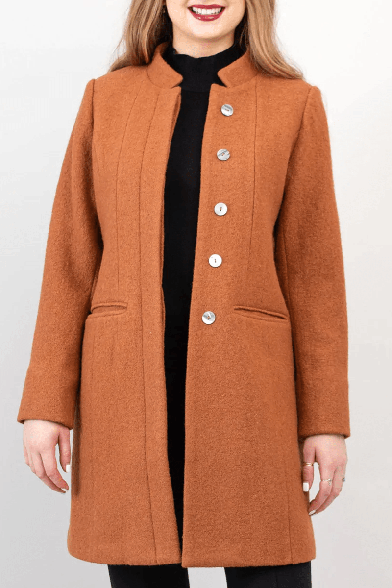 Boiled Wool Women's Coat - Verona (XS) - Natural Clothing Company