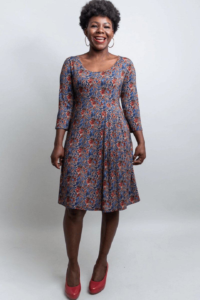 Blue Sky Women's Dress Shadow Dance / M Dress 3/4 sleeve - Judy