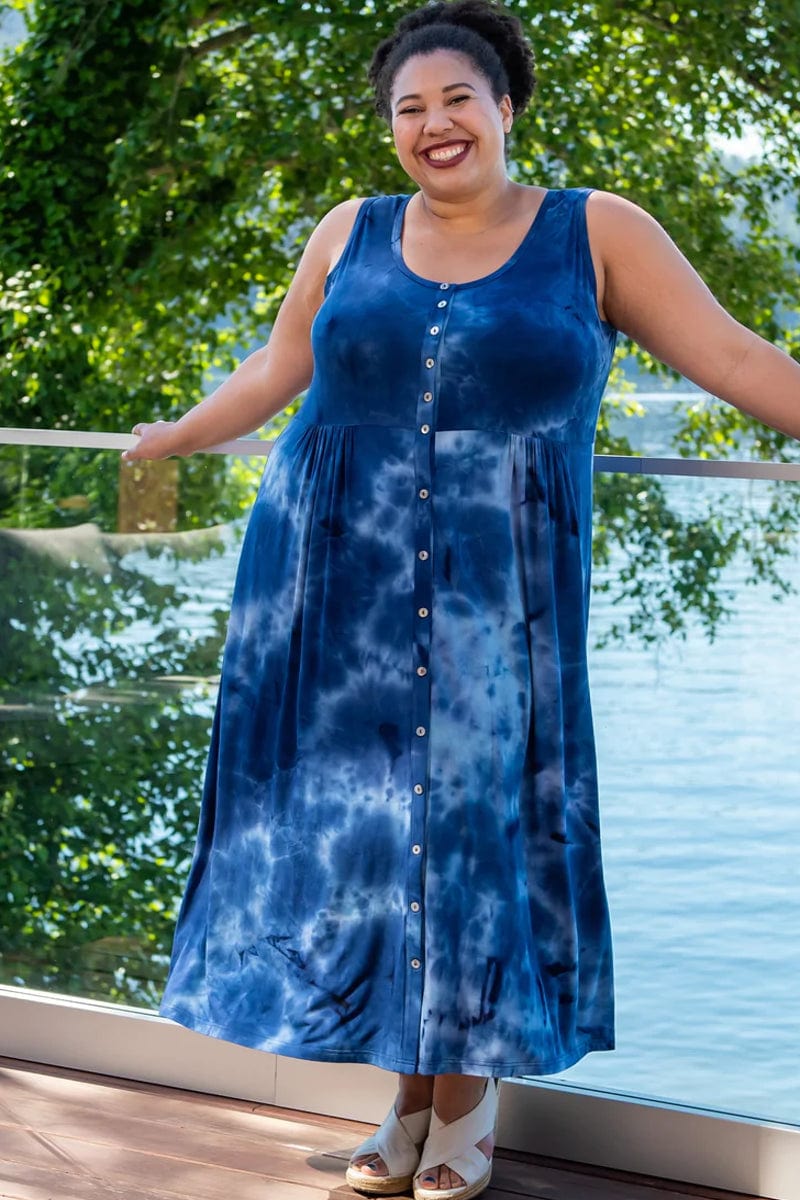 Blue Sky Women&#39;s Dress Sleeveless Long Dress - Liane