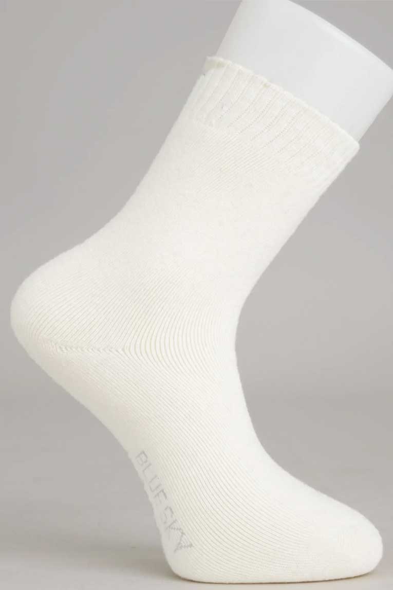 Blue Sky Women&#39;s Socks White / M Women&#39;s Socks - Merino Wool