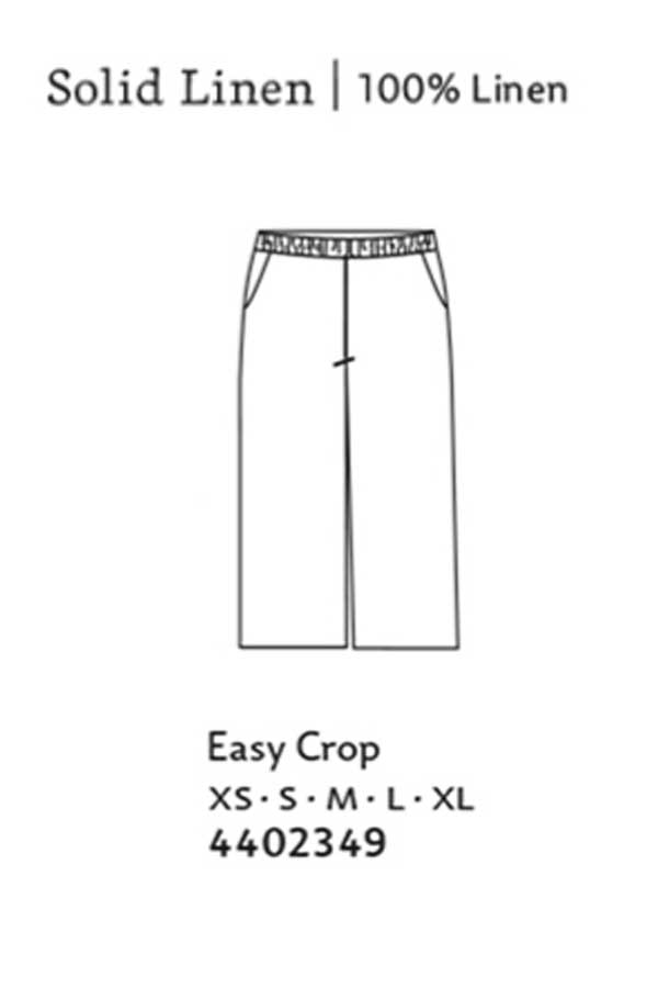 Easy Crop Linen Pants - Natural Clothing Company