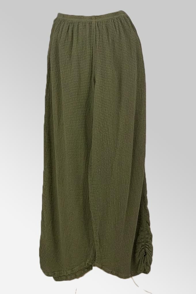 Cutloose Women&#39;s Pants Meadow Hatch / M Linen Blend Rouched Pant